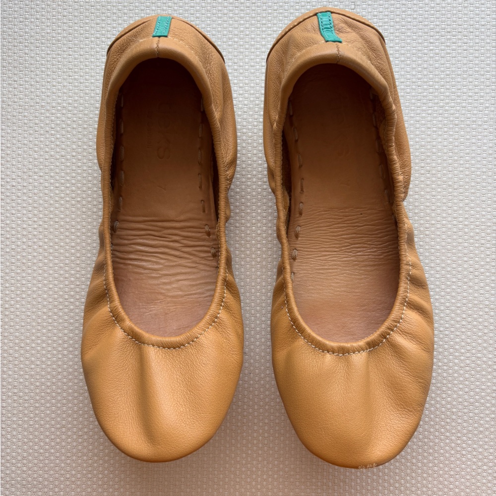 Tieks camel flats